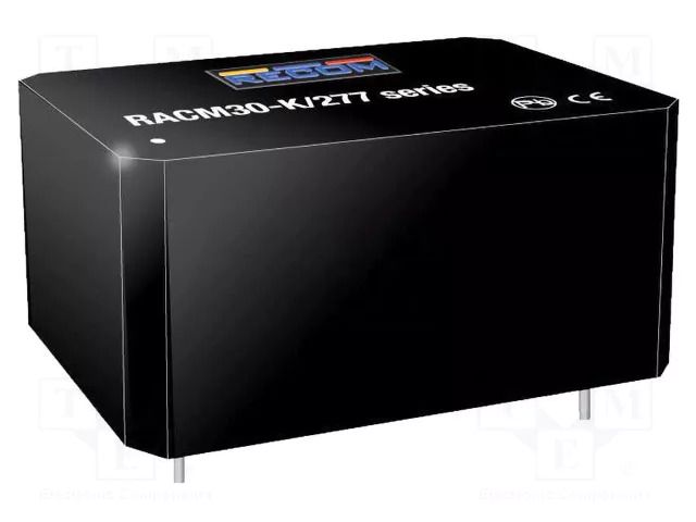 Converter: AC/DC; 30W; 85÷305VAC; 54VDC; Iout: 556mA; 88%; PCB; 4000V RECOM RACM30-54SK/277