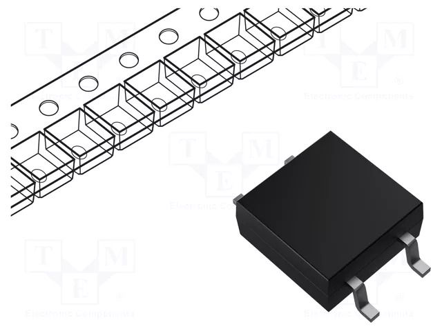 Bridge rectifier: single-phase; Urmax: 400V; If: 1A; Ifsm: 30A; DFS VISHAY DF04SA-E3/77