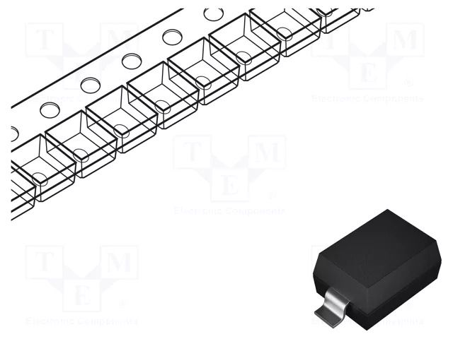 Diode: Schottky switching; SOD123; SMD; 30V; 0.2A; 5ns; 7 inch reel VISHAY BAT42W-E3-08