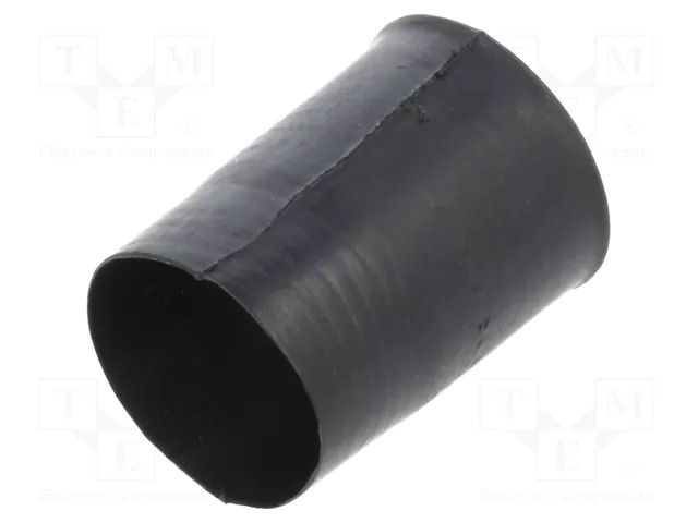 Heat shrink boot; glueless,straight; 17mm; L: 39mm; black; RAYCHEM TE Connectivity 202K111-25-0