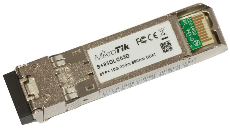 MikroTik S+85DLC03D | SFP+ Module | 10Gb/s, 850nm, LC/UPC, 300m, Multimode, MIKROTIK S+85DLC03D 5902560365955
