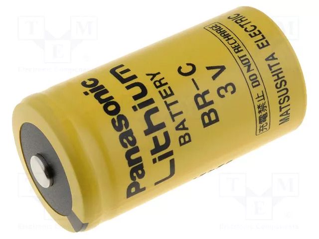 Battery: lithium; C; 3V; 5000mAh; non-rechargeable; Ø26x50mm PANASONIC BR-C