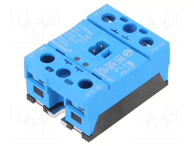 Relay: solid state; Ucntrl: 10÷30VDC; 50A; 12÷280VAC; SOB; 2-phase CELDUC SOB945360