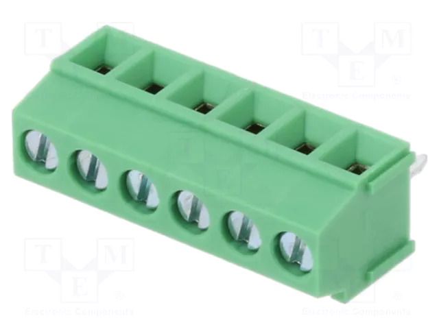 Connector: PCB terminal block; terminal; 10A; 300V; PIN: 6; on PCBs AMPHENOL ANYTEK YO0601500000G