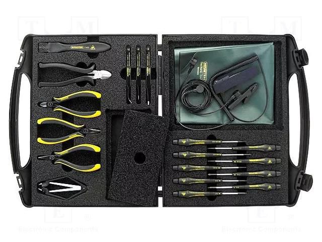 Kit: ESD set; case; 19pcs. BERNSTEIN BRN-2280