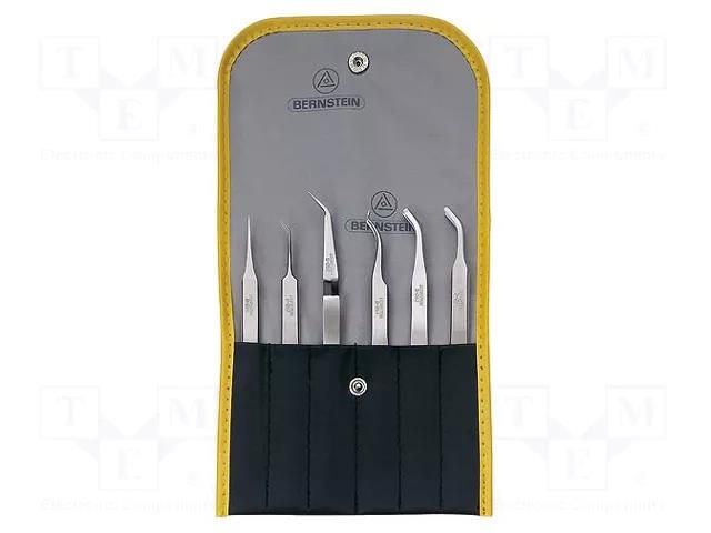 Kit: tweezers; SMD; case; 6pcs. BERNSTEIN BRN-5-050