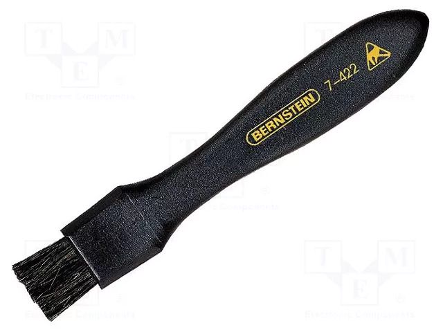 Brush; ESD; L: 147mm; W: 20mm; electrically conductive material BERNSTEIN BRN-7-422