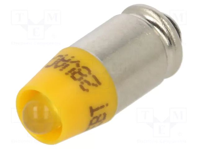 LED lamp; yellow; S5,7s,T1-3/4; 28VDC; 28VAC; plastic; 3mm CML INNOVATIVE TECHNOLOGIES 1512545UY3
