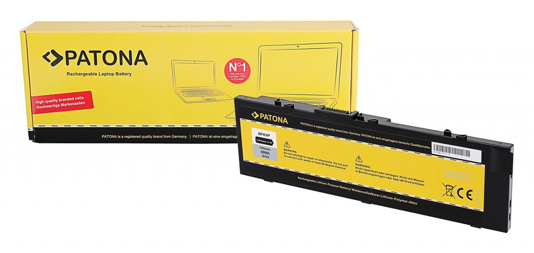 PATONA Battery f. Dell GR5D3 M28DH MFKVP RDYCT Precision 15 7000 7520 Precision 17 7000 7720, PATONA 2878 4055655229807