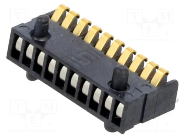 Connector: battery; SIBF SAMTEC SIBF-10-F-S-AD