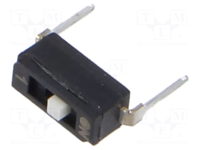 Switch: DIP-SWITCH; Poles number: 1; OFF-ON; 0.025A/24VDC; Pos: 2/1 ECE EAM101EZ