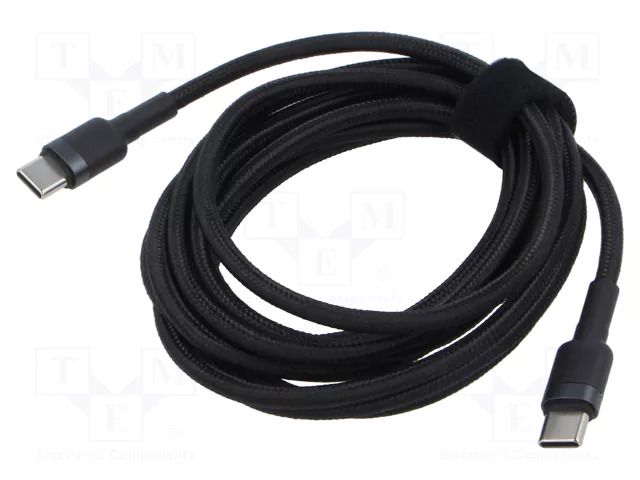 Cable; High Speed,USB 2.0; USB C plug,both sides; 2m; black; 100W BASEUS CATKLF-BLG1