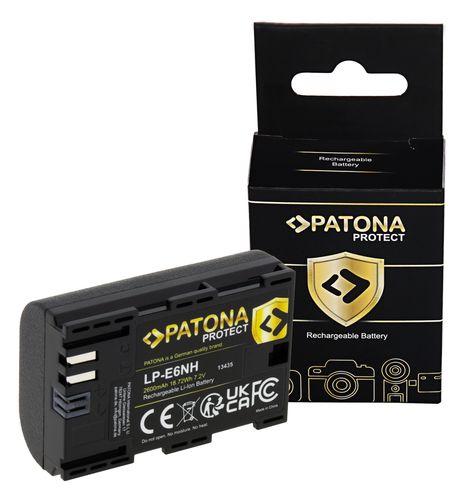 PATONA PROTECT Battery f. LP-E6NH für Canon EOS R5 EOS R6 R6II R7, PATONA 13435 4055655223690