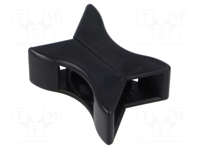 Holder; black; cable ties PANDUIT TMEH-X2-L0Y