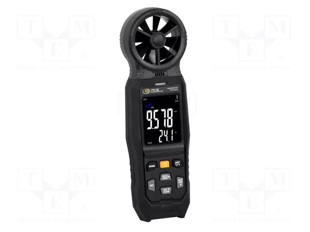 Thermoanemometer; LCD 2,8"; (9999); 0÷45°C; 20÷90%RH; 240x70x33mm PCE INSTRUMENTS PCE-AM30
