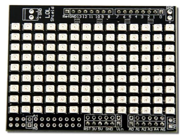 Module with 126 LED's (14x9); blue; Arduino KAMAMI KAMDUINO-SHIELD-B