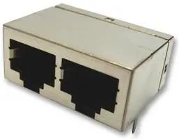 SOCKET, RJ45, SHIELDED, 2PORT 5406443-1