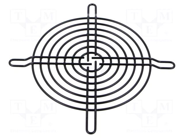 Guard; steel; 92x92mm,Ø100mm; screws SANYO DENKI 109-099H