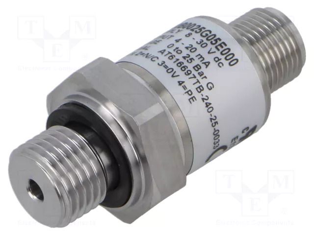 Converter: pressure; Pressure setting range: 0÷25bar; 8÷30VDC GEMS SENSORS 3100B0025G05E000