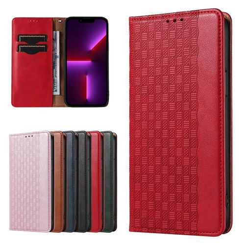 Magnet Strap Case for Samsung Galaxy S23 Flip Wallet Mini Lanyard Stand Red, Hurtel 5907769351631 5907769351631