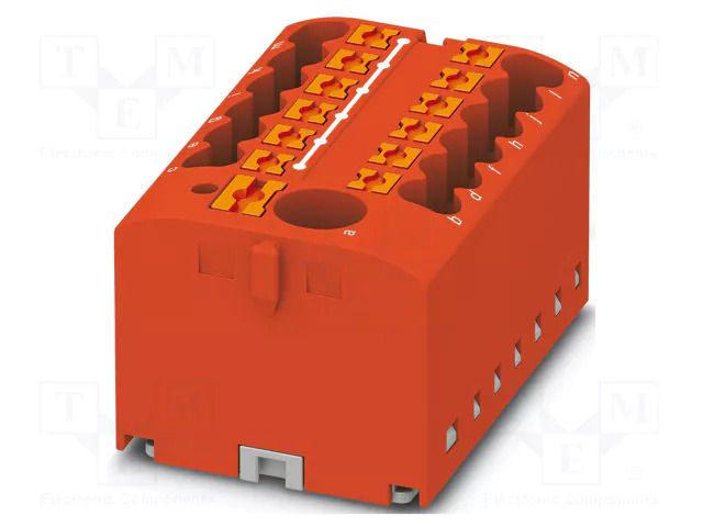 Splice terminal: rail; 24A; 450V; push-in; PA; L: 21.7mm; 0.14÷4mm2 PHOENIX CONTACT PTFIX6/12X2.5RD