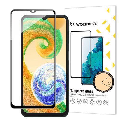 Wozinsky Full Glue Tempered Glass Tempered Glass For Samsung Galaxy A04s 9H Full Screen Protector With Black Frame, Wozinsky 5907769309281 5907769309281