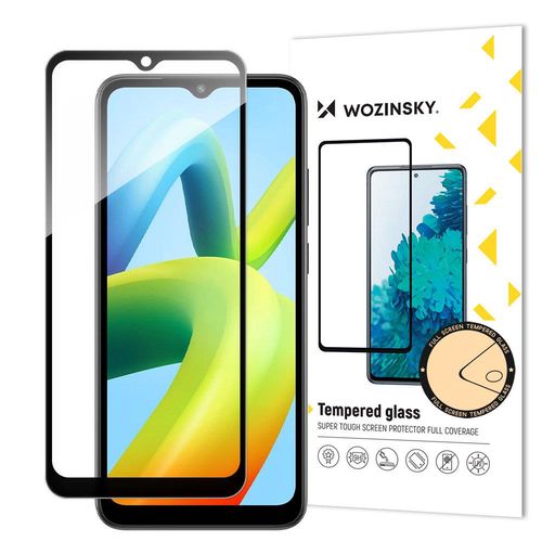 Wozinsky Full Glue Tempered Glass Full Screen Tempered Glass for Xiaomi Redmi A1+ 9H with Black Frame, Wozinsky 5907769309243 5907769309243