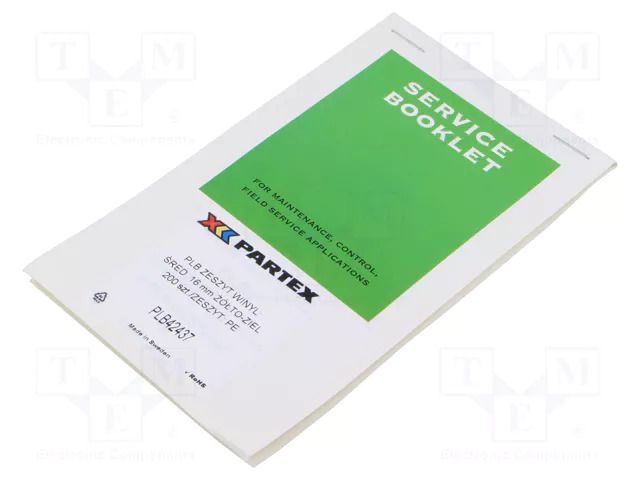 Safety sign; self-adhesive folie,vinyl; yellow-green; 16mm PARTEX PLB42437