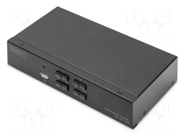 Device: KVM switch; black; USB 2.0; 4K,UHD 2160p DIGITUS DS-12891