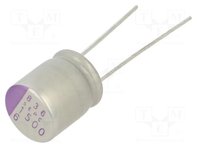 Capacitor: polymer; 1.5mF; 6.3VDC; THT; ±20%; Body dim: Ø10x13mm PANASONIC 6SEPC1500M