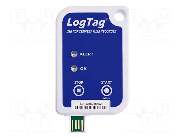 Data logger; temperature; IP64; Temp: -30÷60°C; Interface: USB LogTag LGT-USRIC-16