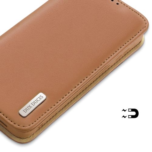 Dux Ducis Hivo case Samsung Galaxy S23+ flip cover wallet stand RFID blocking brown, Dux Ducis 6934913031766 6934913031766