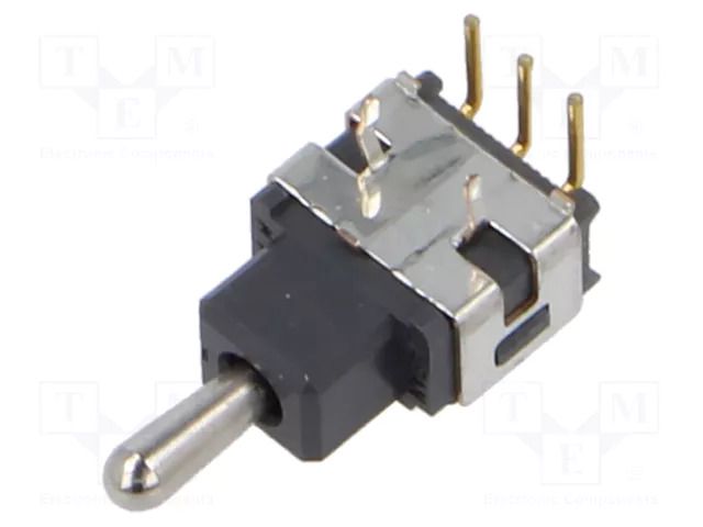 Switch: toggle; Pos: 3; SP3T; (ON)-OFF-ON; 0.1A/28VAC; 0.1A/28VDC NKK SWITCHES A1SJH