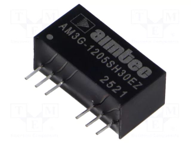 Converter: DC/DC; 3W; Uin: 9÷18VDC; Uout: 5VDC; Iout: 600mA; SIP8 AIMTEC AM3G-1205SH30EZ
