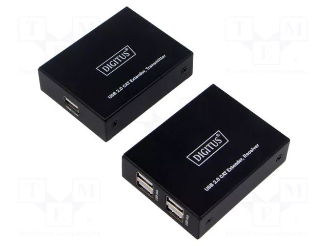 USB extender; USB 2.0; DC socket,RJ45 socket,USB A socket x5 DIGITUS DA-73120