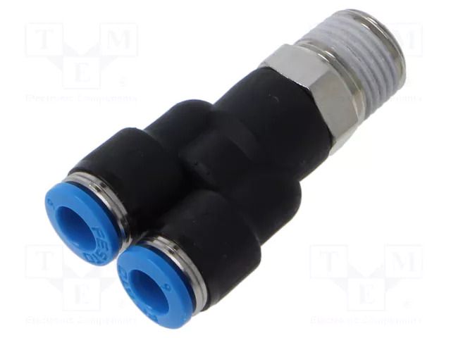 Push-in fitting; straight,Y-Yap spliYYer; -0.95÷6bar; PBT; QS FESTO QSY-1/4-6