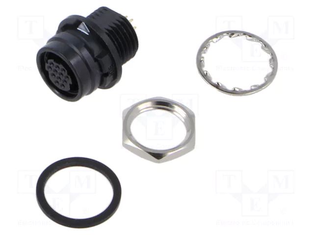 Connector: circular; push-pull; socket; PIN: 12; 2A; HR30; PCB; 30VAC HIROSE HR30-8R-12SD-31