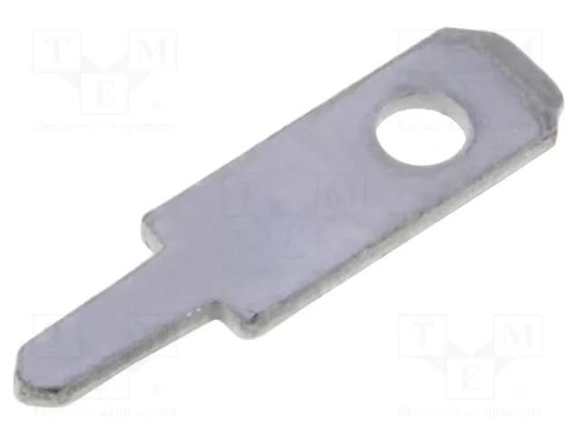 Terminal: flat; 2.8mm; 0.5mm; male; THT; Overall len: 10.5mm OSTERRATH 61-1315-21/0030