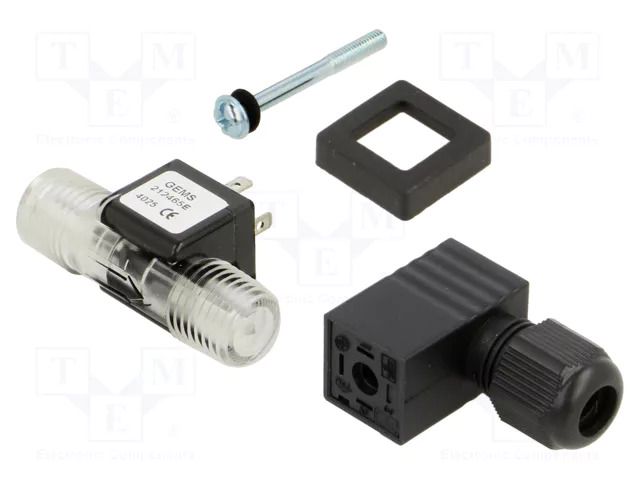 Sensor: flow; 5÷24VDC; 0÷2,5l/min; OUT: NPN; -20÷100°C; max.25bar GEMS SENSORS 212465E