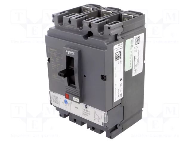 Power breaker; Poles: 3; screw type; Inom: 100A; IP40; -25÷70°C SCHNEIDER ELECTRIC LV510337