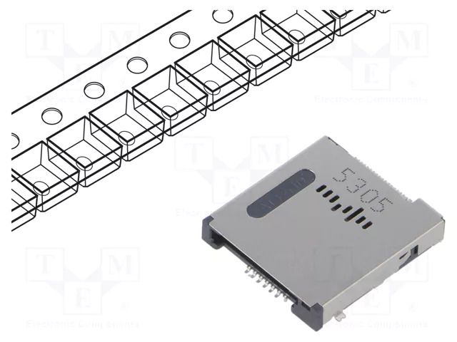 Connector: for cards; Micro SIM,microSD,Nano SIM; push-pull; SMT ATTEND 115U-B210