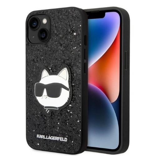 Karl Lagerfeld KLHCP14MG2CPK iPhone 14 Plus 6.7&quot; black/black hardcase Glitter Choupette Patch, Karl Lagerfeld 3666339099404 3666339099404