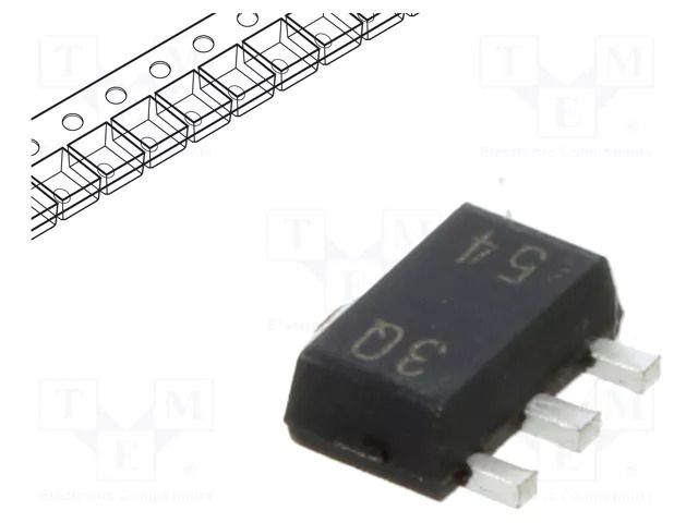 IC: voltage reference source; 2.495V; ±2.2%; SOT89; reel,tape TEXAS INSTRUMENTS TL431QPK