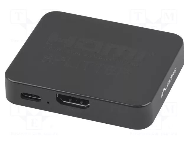 Splitter; 3D,4K,HDCP,HDR,UHD 2160p; LED status indicator; black LANBERG SPV-HDMI-1002