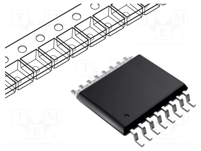 IC: driver; LED driver; TSSOP16; 5÷100mA; 1.3÷20V; Ch: 8; Uin: 3÷5.5V STMicroelectronics STP08CP05TTR