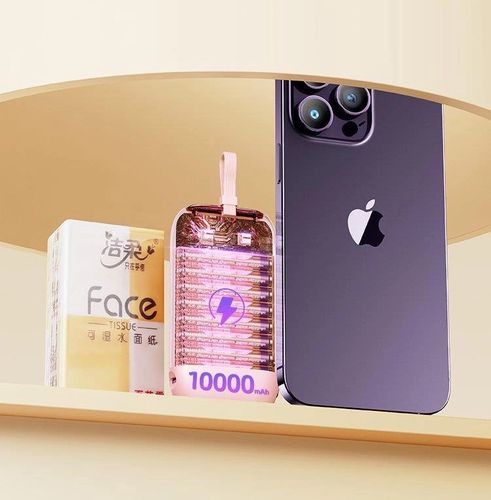 Joyroom mini powerbank 10000mAh Colorful Series 22.5W with 2 built-in USB C and Lightning cables pink (JR-L012), Joyroom 6956116701727 6956116701727