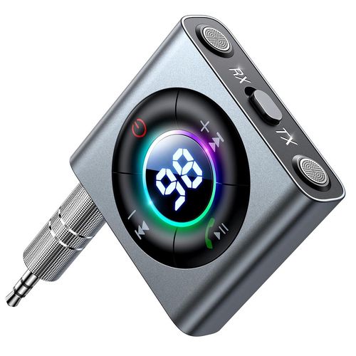 Joyroom JR-CB2 Bluetooth AUX transmitter for car, TV - gray, Joyroom 6956116725679 6956116725679