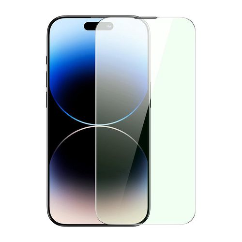 Baseus Full Screen Tempered Glass for iPhone 14 Pro Max with Anti Blue Light Filter and 0.3mm Speaker Cover + Mounting Frame, Baseus 6932172623531 6932172623531