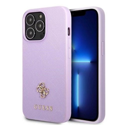 Guess GUHCP13LPS4MU iPhone 13 Pro / 13 6.1&quot; purple/purple hardcase Saffiano 4G Small Metal Logo, Guess 3666339048068 3666339048068
