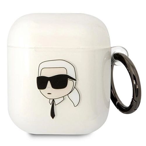 Karl Lagerfeld KLA2HNIKTCT AirPods 1/2 cover transparent Karl`s Head, Karl Lagerfeld 3666339087982 3666339087982